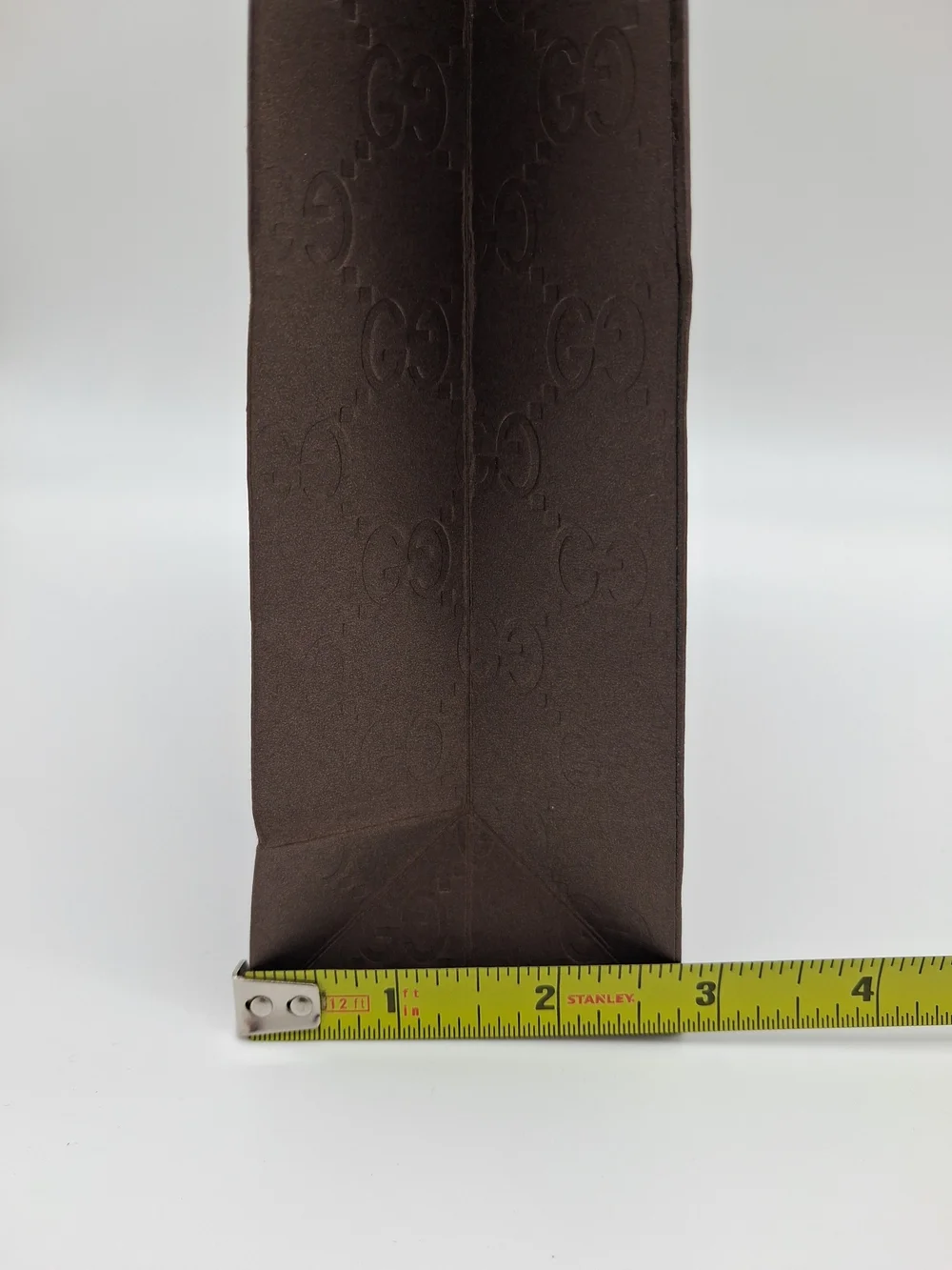 GUCCI Firenze 1921 GG Monogram Brown Gold Gift Shopping Bag Sealed Pristine